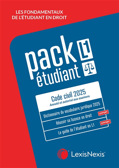 Les fondamentaux de l'étudiant en droit : pack étudiant essentiel 2025