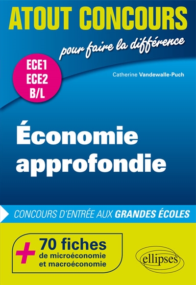 Economie approfondie : ECE1, ECE2, B-L : 70 fiches de microéconomie et macroéconomie