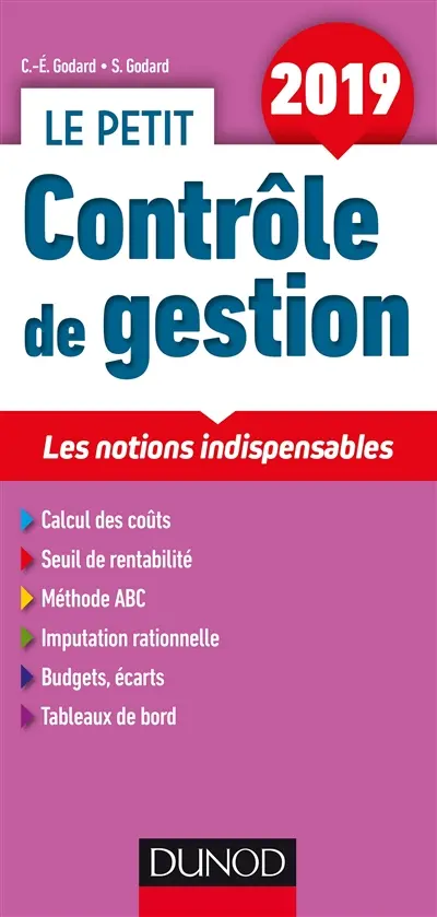 Le petit contrôle de gestion 2019 : les notions indispensables