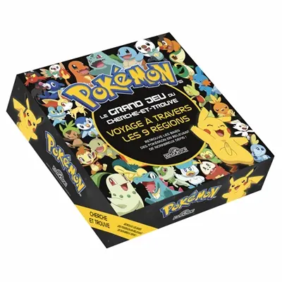 Pokémon : voyage à travers les 9 régions : le grand jeu du cherche-et-trouve
