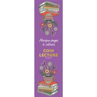 Marque-pages à colorier : Coin lecture