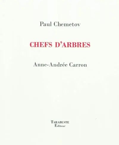 Chefs d'arbres : Anne-Andrée Carron