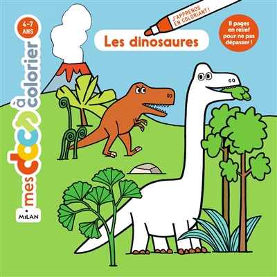 Les dinosaures : coloriage