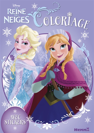 La reine des neiges : coloriage avec stickers
