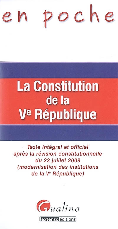 La Constitution de la Ve...