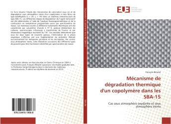 Mecanisme de degradation thermique d'un copolymere dans les SBA-15 : Cas sous atmosphère oxydante et sous atmosphère inerte