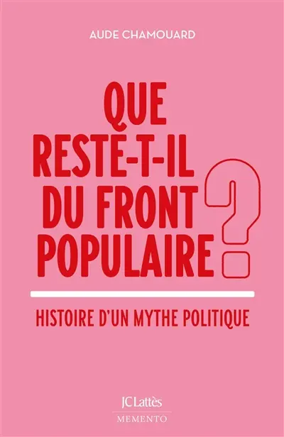 Que reste-t-il du Front populaire ? : histoire d'un mythe politique