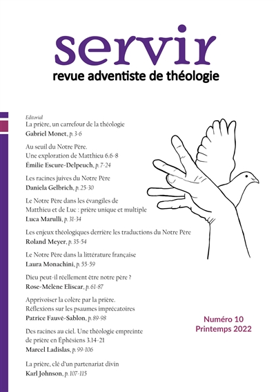 Servir N°10 : Revue adventiste de théologie : Printemps 2022