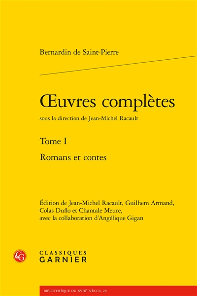 Oeuvres complètes. Vol. 1. Romans et contes