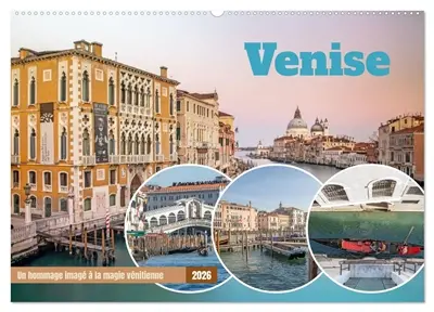 Venise : Un hommage imagé à la magie vénitienne (Calendrier mural 2026 DIN A2 vertical), CALVENDO calendrier mensuel : Découvrez chaque mois des photographies artistiques fascinantes qui capturent la beauté intemporelle de Venise.
