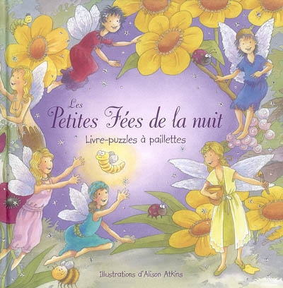 Les petites fées de la nuit Livre-puzzles à paillettes