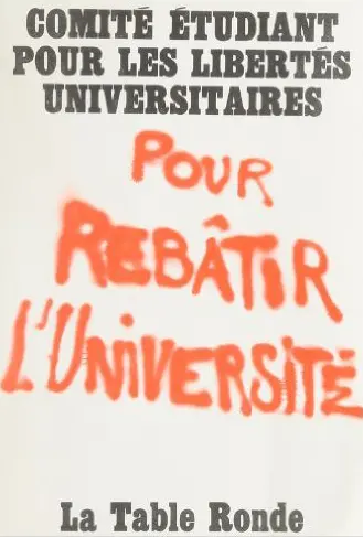 Pour rebâtir l'Université
