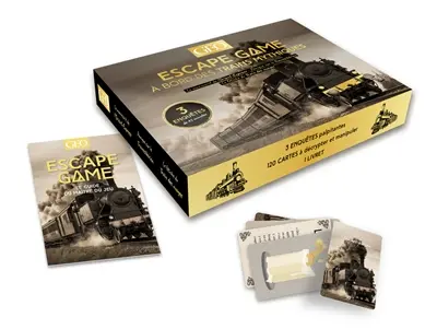 Escape game : à bord des trains mythiques : 3 enquêtes de 45 minutes