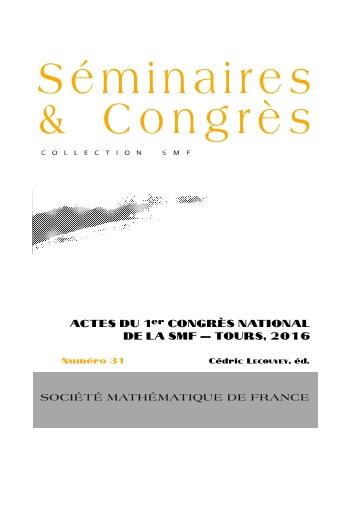 Actes du 1er Congrès national de la SMF, Tours, 2016