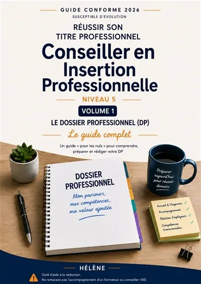 REUSSIR SON TITRE PROFESSIONNEL CIP : VOLUME 1 - Le Guide Complet du Dossier Professionnel (DP) REUSSIR SON TITRE PROFESSIONNEL CIP : VOLUME 1 - Le Guide Complet du Dossier Professionnel (DP)