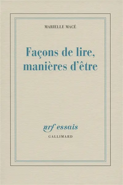 Façons de lire, manières d'être