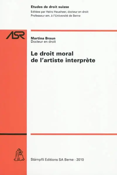 Le droit moral de l'artiste interprète