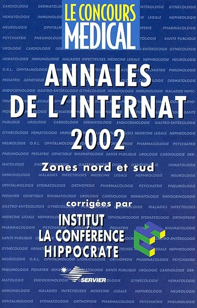 Annales de l'internat 2002 : zones nord et sud