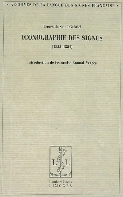 Iconographie des signes (1853-1854)