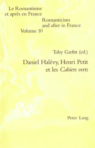 Daniel Halévy, Henri Petit et les Cahiers verts