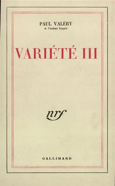 Variété. Vol. 3