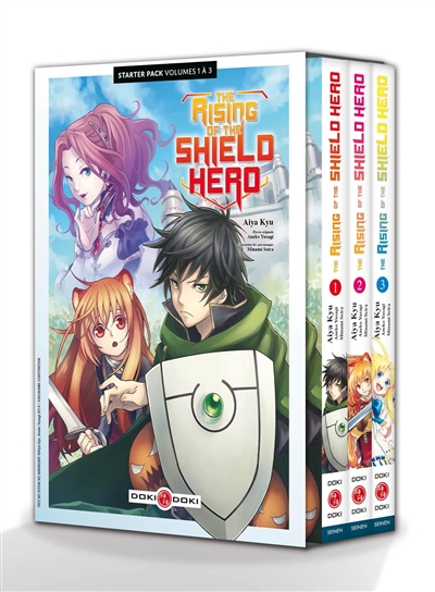 the rising of the shield hero : starter pack volumes 1 à 3