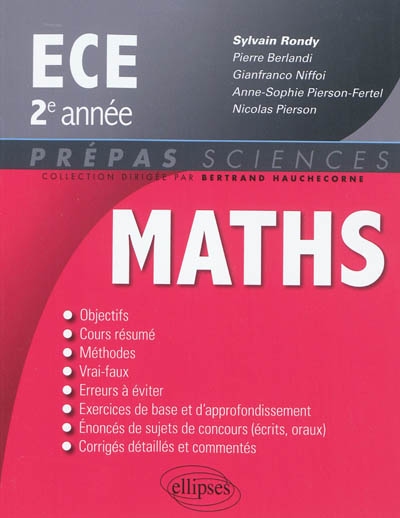 Mathématiques ECE : 2e année