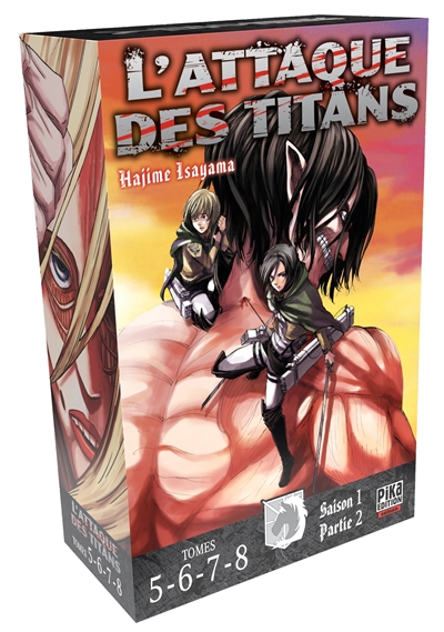 l'attaque des titans : saison 1, partie 2 : tomes 5-6-7-8