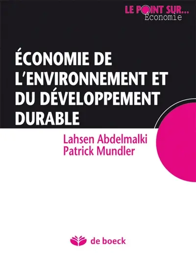 Economie de l'environnement et du développement durable