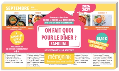 On fait quoi pour le dîner...