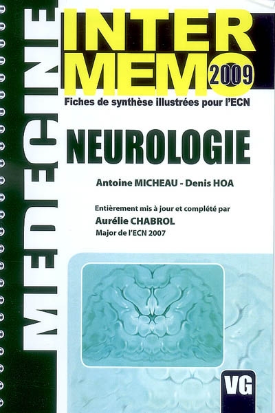 Neurologie : fiches de synthèse illustrées pour l'ECN