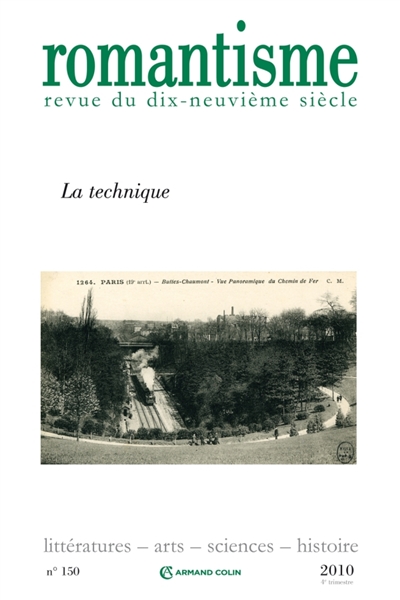 Romantisme, n° 150. La technique