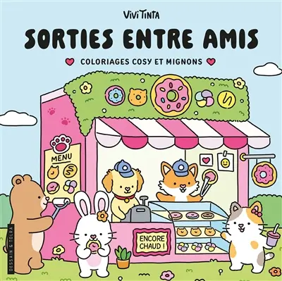Sorties entre amis : coloriages cosy et mignons
