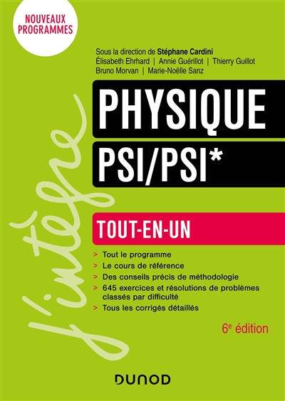 Physique PSI, PSI* : tout-en-un : nouveaux programmes