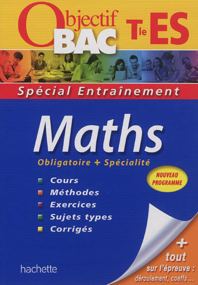 Maths terminale ES : obligatoire et spécialité