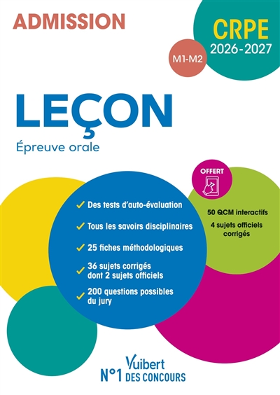 Leçon, épreuve orale :...