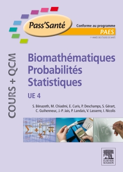 Biomathématiques, probabilités, statistiques, UE 4 : conforme au programme PAES