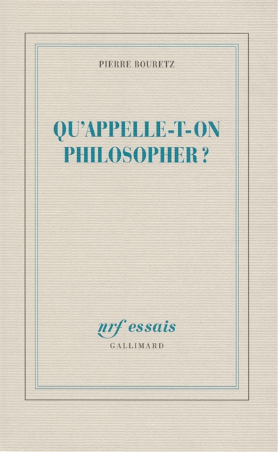 Qu'appelle-t-on philosopher ?