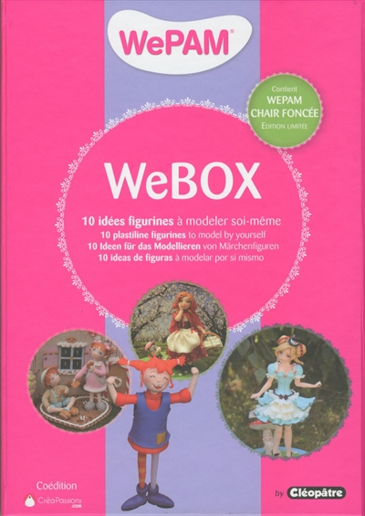 WeBox : 10 idées figurines à modeler soi-même. WeBox : 10 plastiline figurines to model by yourself. WeBox : 10 ideen für das Modellieren von Märchenfiguren. WeBox : 10 ideas de figuras à modelar por si mismo