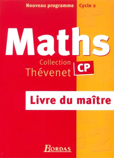 Maths, CP : livre du maître