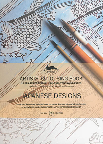 Artists' colouring book. Japanese designs. Livret de coloriage artistes. Japanese designs. Künstler-Malbuch. Japanese designs