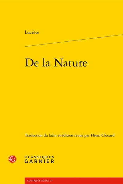 De la nature