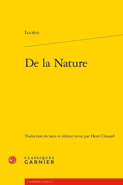 De la nature