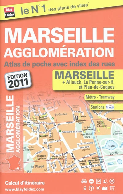 Marseille agglomération : atlas de poche avec index des rues