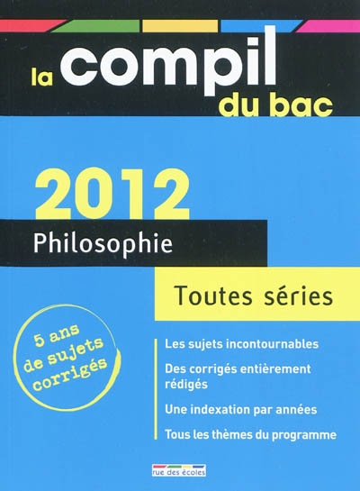 Philosophie toutes séries : 2012