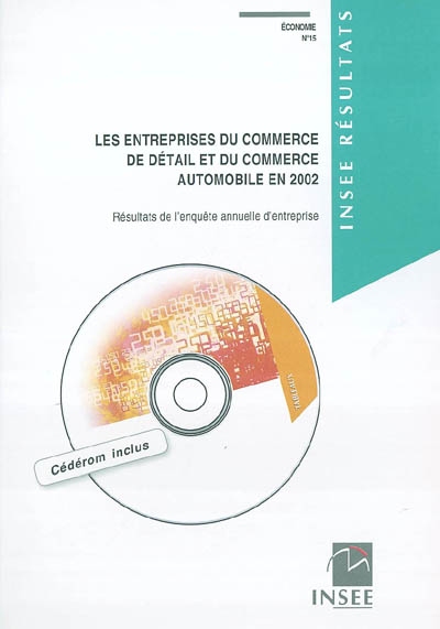 Les entreprises du commerce de détail et du commerce automobile en 2002 : résultats de l'enquête annuelle d'entreprise