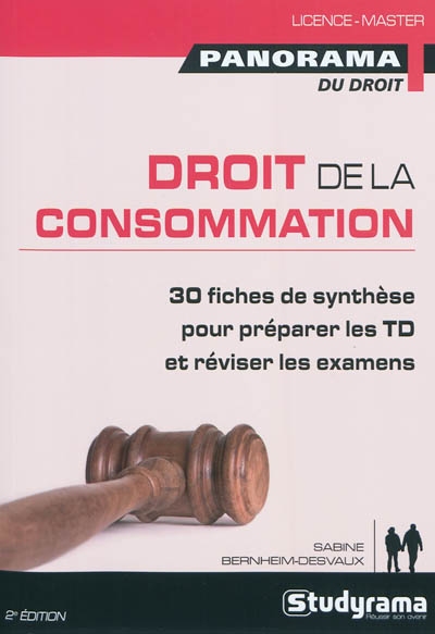 Droit de la consommation : 30 fiches de synthèse pour préparer les TD et réviser les examens