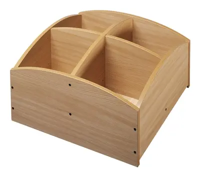 Bac à livres. 4 cases bas, hêtre