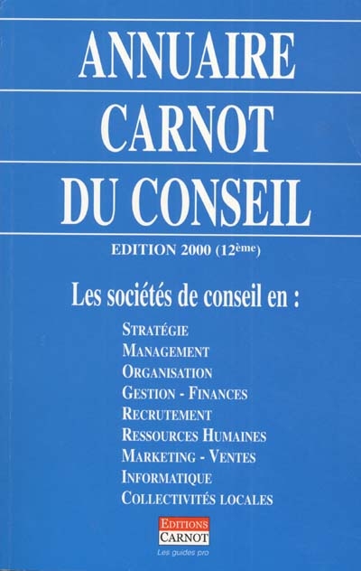 Annuaire Carnot du conseil