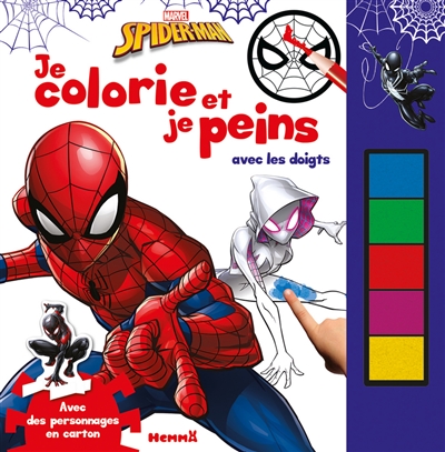 Spider-Man : je colorie et je peins avec les doigts